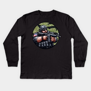 Tactical Fatman Kids Long Sleeve T-Shirt